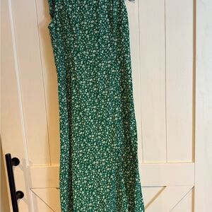 Cupshe Emerald Floral Midi Dress